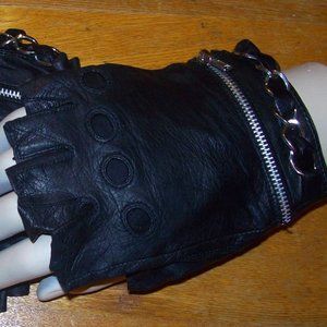 Men's leather driving gloves